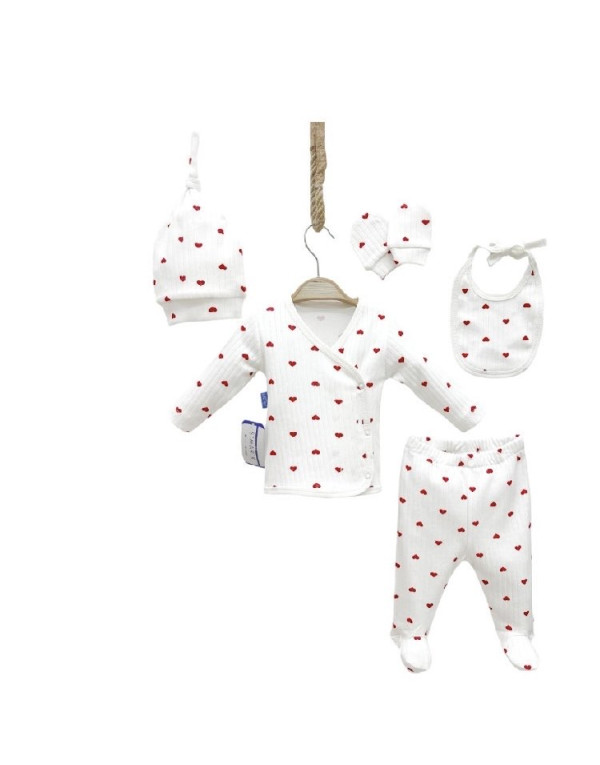 KALP BASKILI 5 Lİ ZIBIN SET